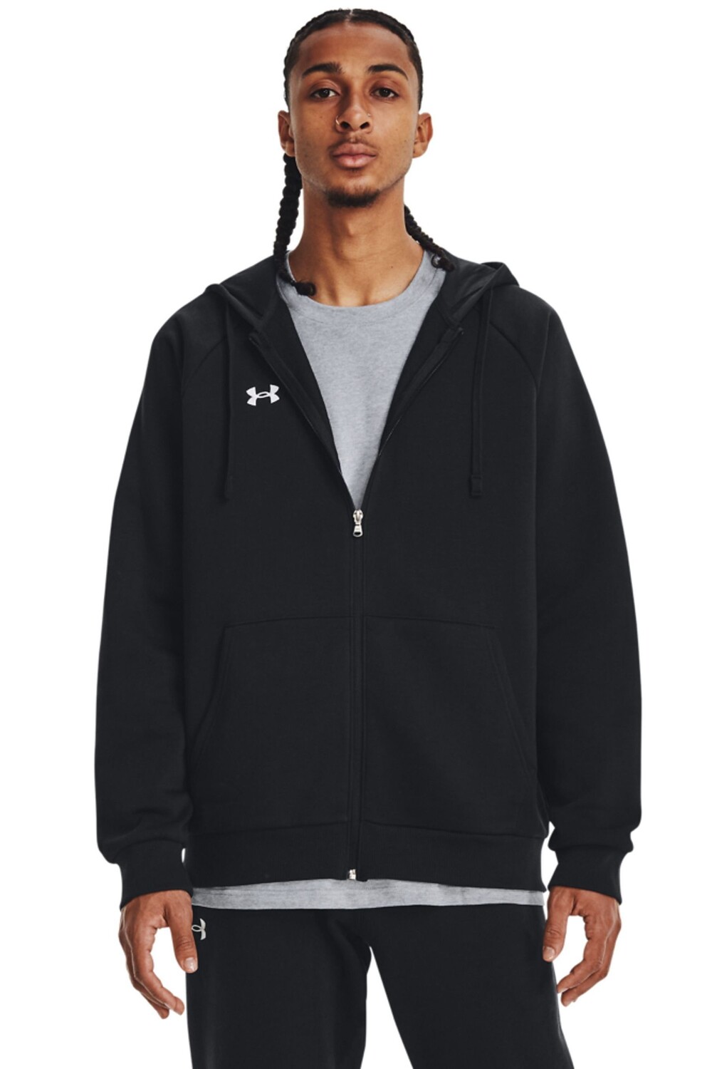 Черная флисовая толстовка Rival на молнии Under Armour, черный
Черная флисовая толстовка Rival на молнии Under Armour, черный