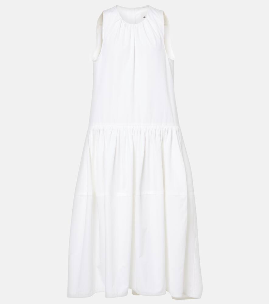 Собранное хлопковое платье миди Jil Sander, Optic White
Собранное хлопковое платье миди Jil Sander, Optic White
