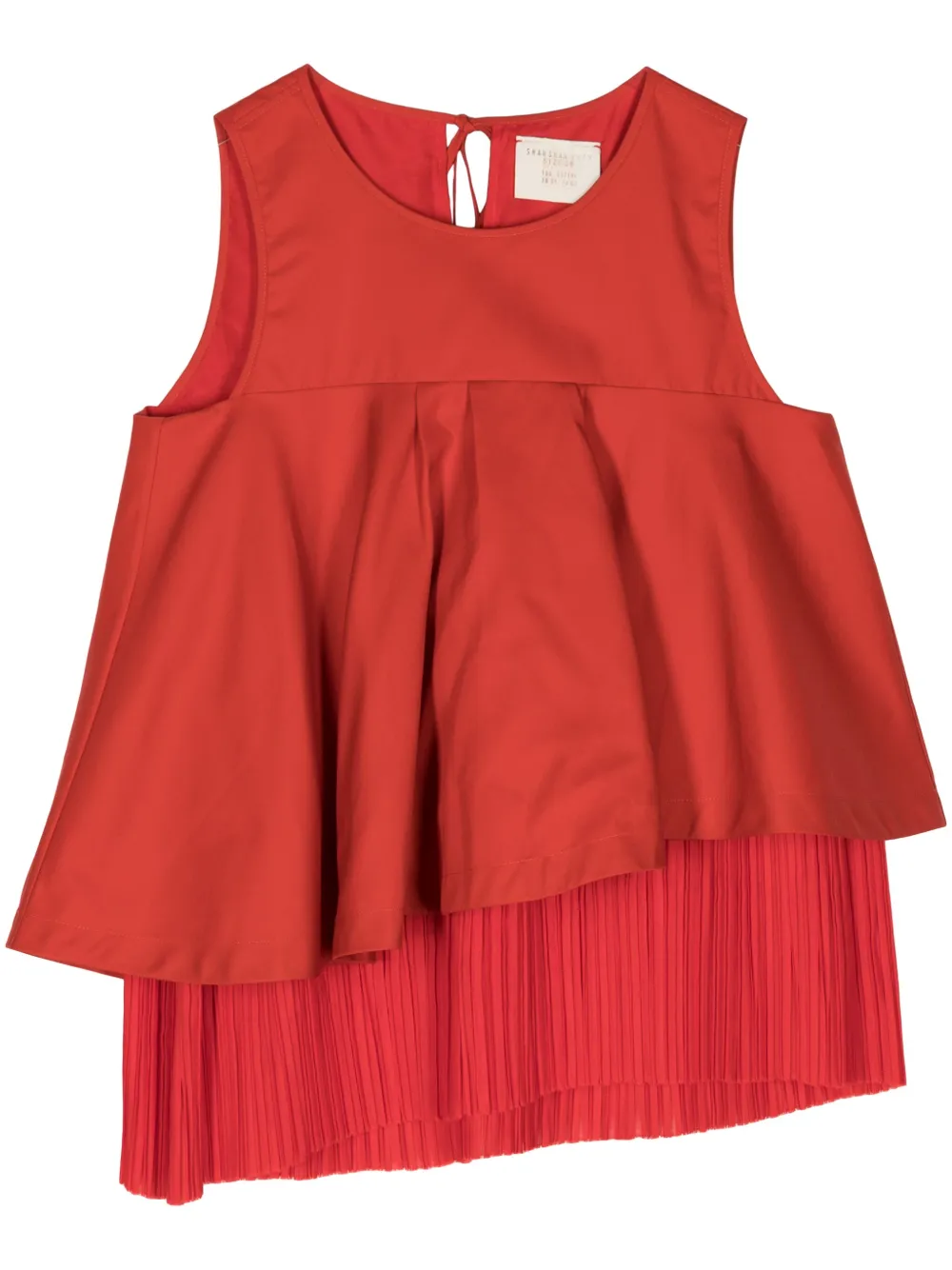 Топ асимметричного кроя с оборками Shanshan Ruan, красный
Топ асимметричного кроя с оборками Shanshan Ruan, красный