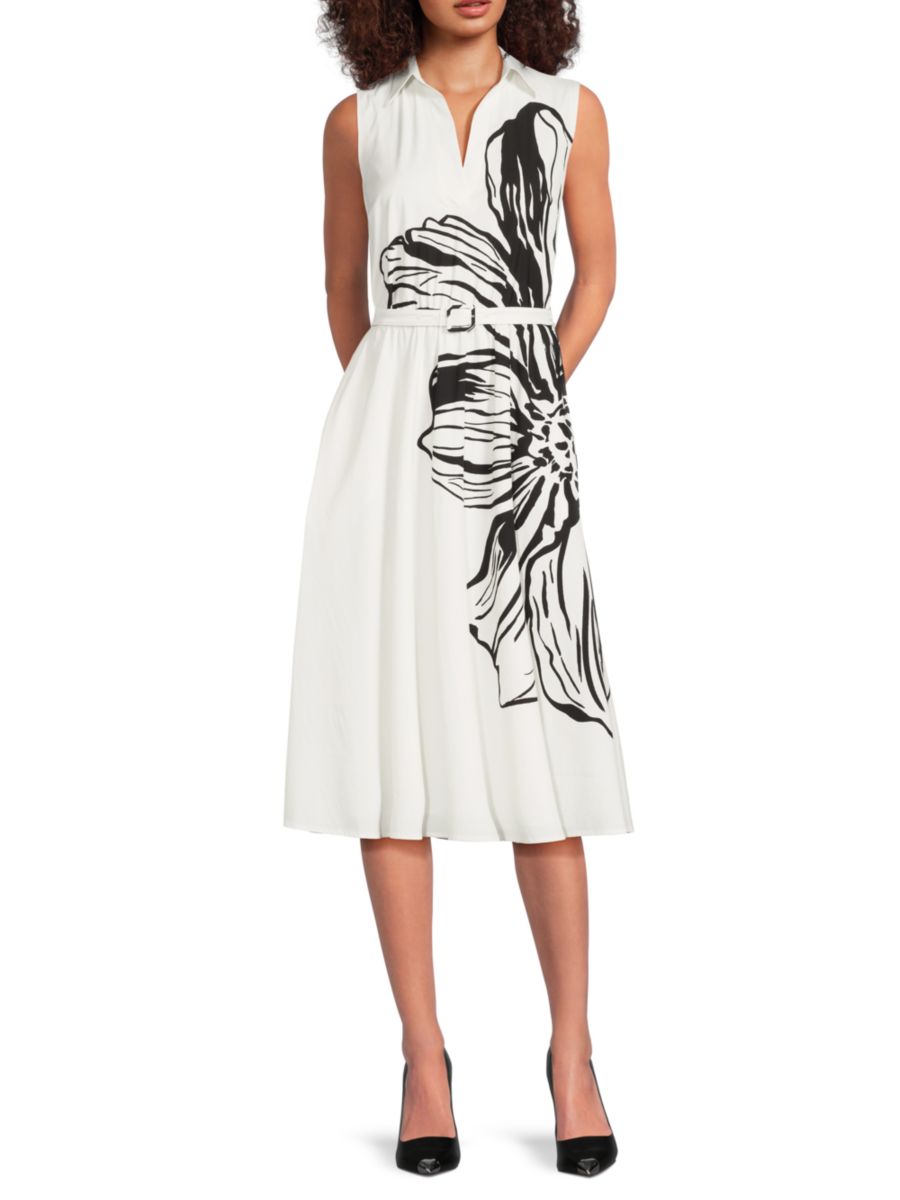 Платье миди без рукавов с поясом и люверсами T Tahari, цвет Ivory Black
Платье миди без рукавов с поясом и люверсами T Tahari, цвет Ivory Black