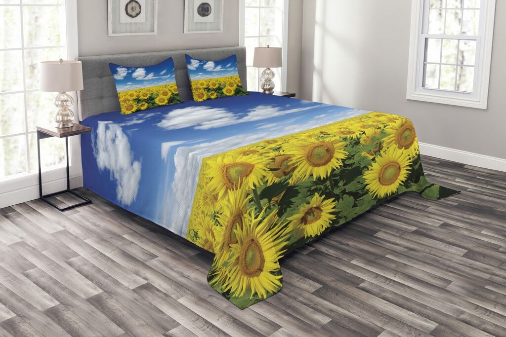 ABAKUHAUS Комплект покрывала Sunflower, Fresh Field Country, комплект с моющимися наволочками, для односпальных кроватей 264 x 220 см, зеленый синий желтый
ABAKUHAUS Комплект покрывала Sunflower, Fresh Field Country, комплект с моющимися наволочками, для односпальных кроватей 264 x 220 см, зеленый синий желтый