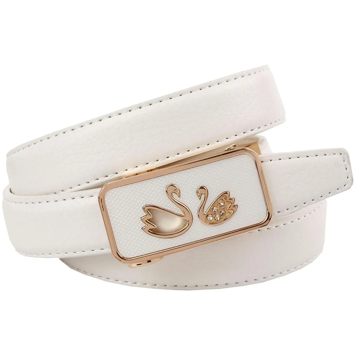 Кожаный ремень Anthoni Crown, фантастический автоматический ремень белого цвета с лебедями, белый
Кожаный ремень Anthoni Crown, фантастический автоматический ремень белого цвета с лебедями, белый
