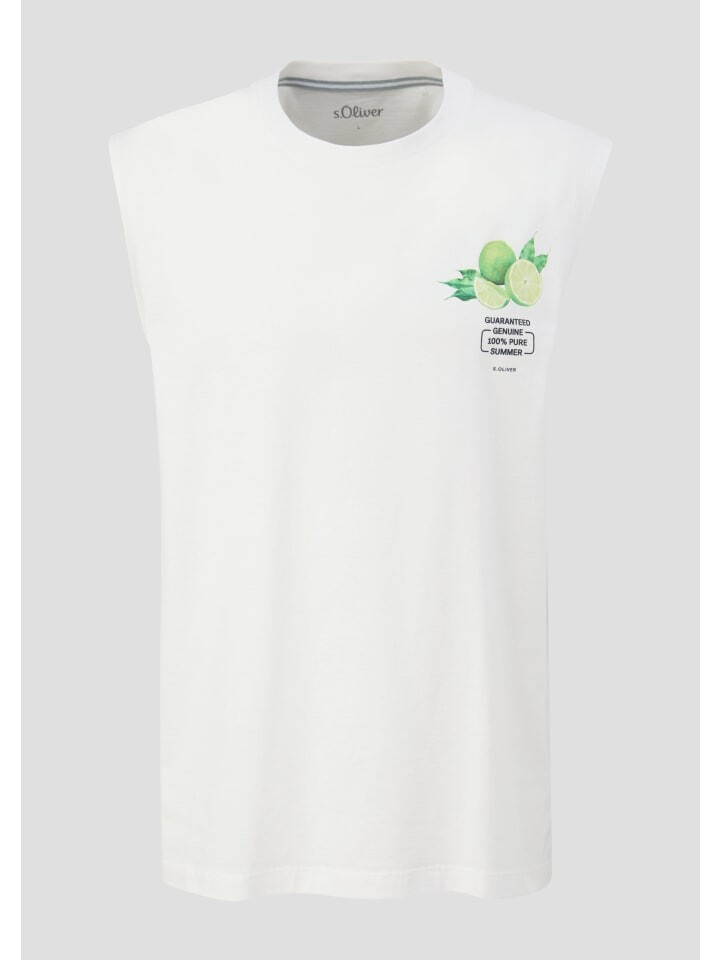 Футболка s.Oliver, белый 
Футболка s.Oliver, белый