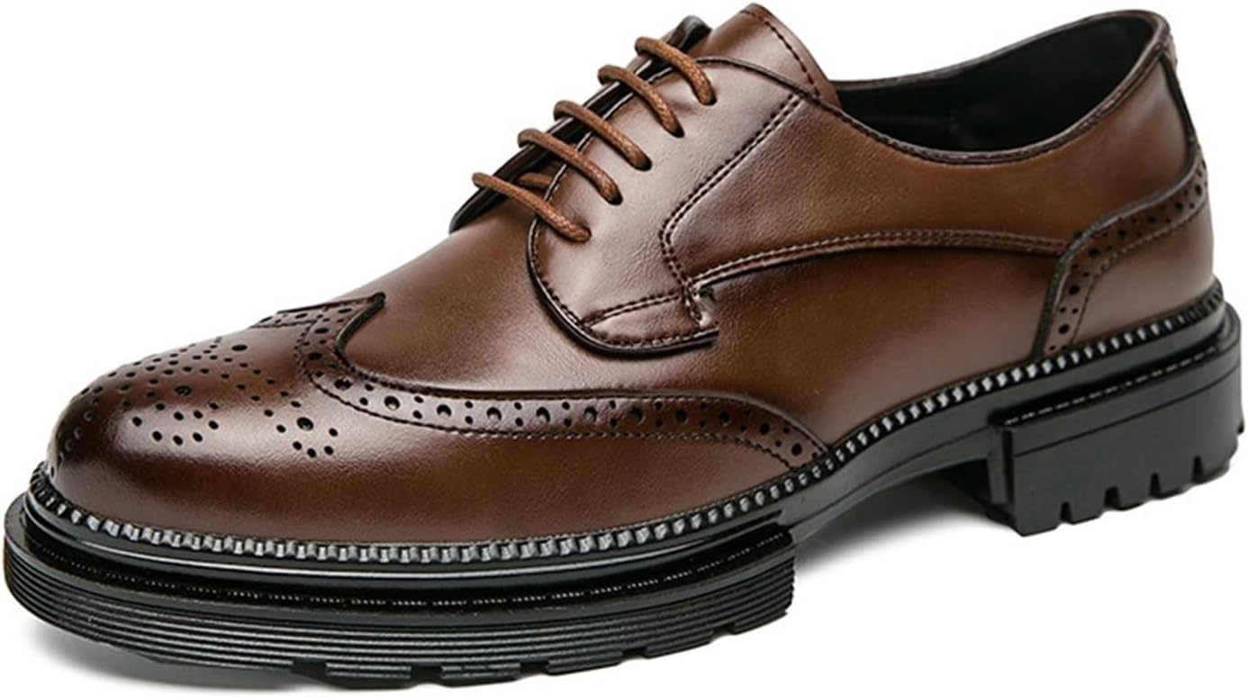 Мужские кожаные модные туфли с шнуровкой, оксфорды с крыльями, классический круглый носок, смокинговые, деловые, повседневные, ретро, свадебные и туфли для мужчин Generic, коричневый
Мужские кожаные модные туфли с шнуровкой, оксфорды с крыльями, классический круглый носок, смокинговые, деловые, повседневные, ретро, свадебные и туфли для мужчин Generic, коричневый