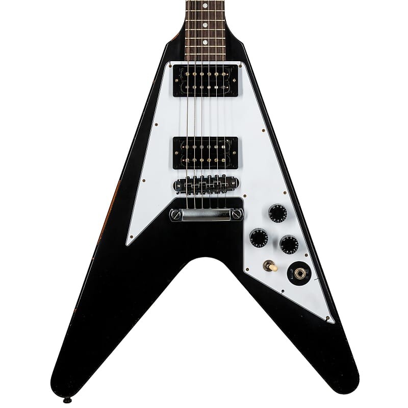 Электрогитара Gibson Custom Kirk Hammett 1979 Flying V, Murphy Lab Replica Aged Ebony Electric Guitar
Электрогитара Gibson Custom Kirk Hammett 1979 Flying V, Murphy Lab Replica Aged Ebony Electric Guitar