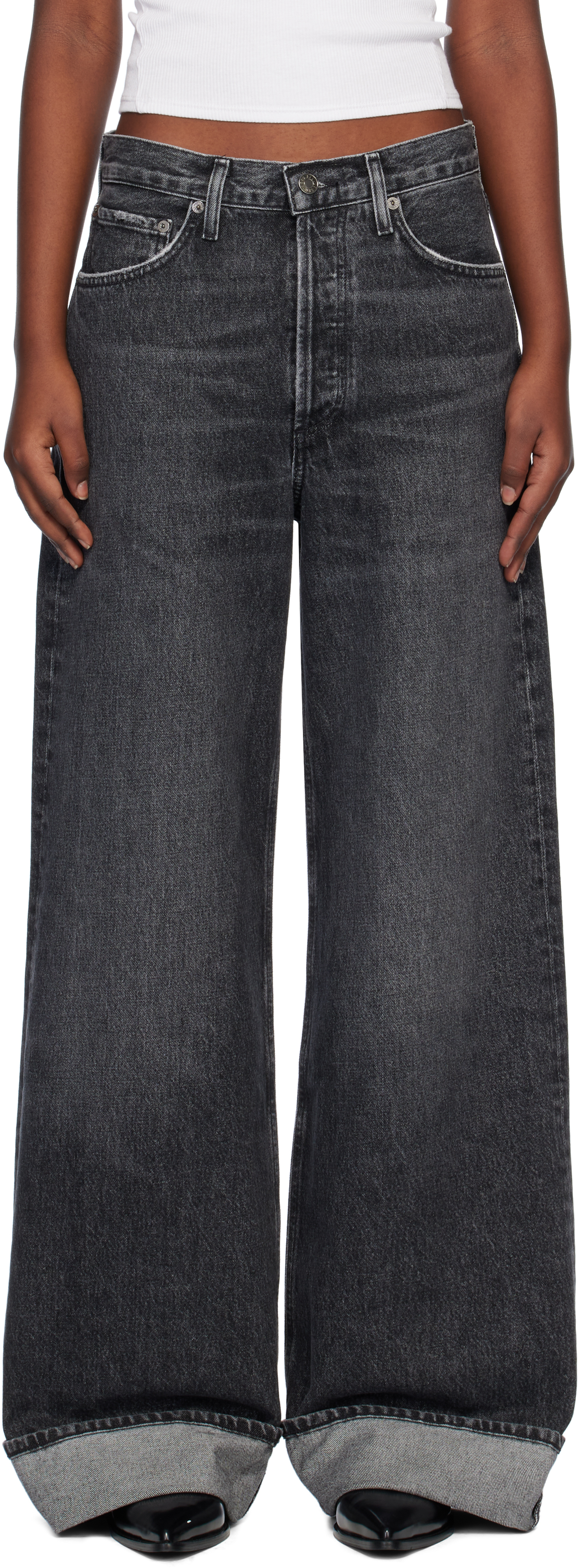 Джинсы Grey Dame с высокой посадкой и широкими штанинами AGOLDE
Джинсы Grey Dame с высокой посадкой и широкими штанинами AGOLDE