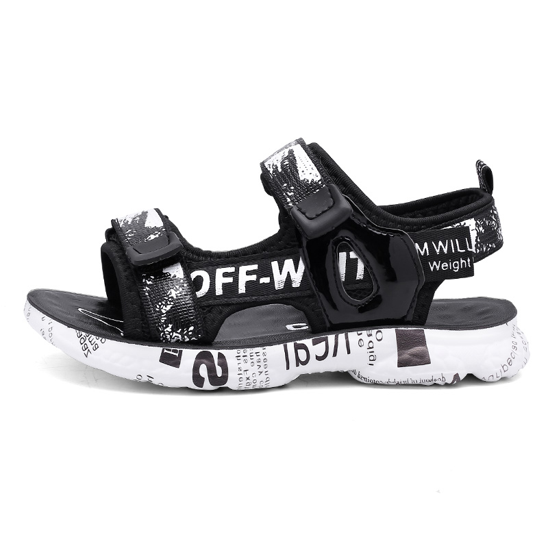 Легкие противоскользящие сандалии с амортизацией для детей FCMM, черный
Легкие противоскользящие сандалии с амортизацией для детей FCMM, черный