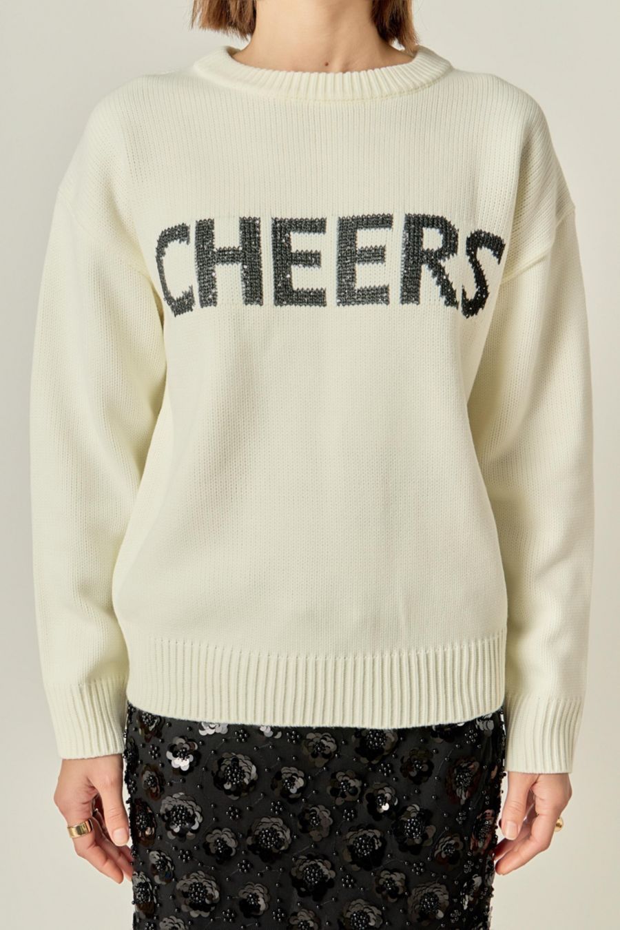 Женский праздничный свитер Cheers English Factory, White
Женский праздничный свитер Cheers English Factory, White