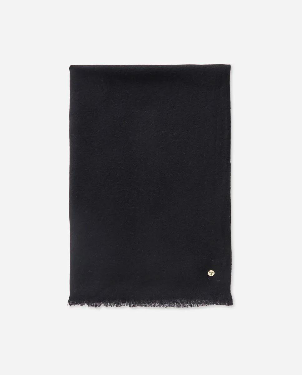 Тонкий кашемировый шарф Latouche, черный 
Тонкий кашемировый шарф Latouche, черный