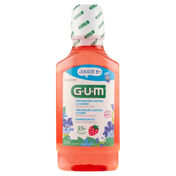 Ополаскиватель для полости рта для детей 6+, 300 мл Gum Junior
Ополаскиватель для полости рта для детей 6+, 300 мл Gum Junior