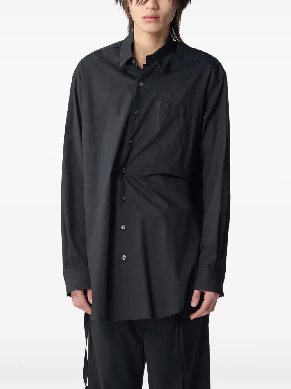 Поплиновая рубашка Ann Demeulemeester, черный
Поплиновая рубашка Ann Demeulemeester, черный