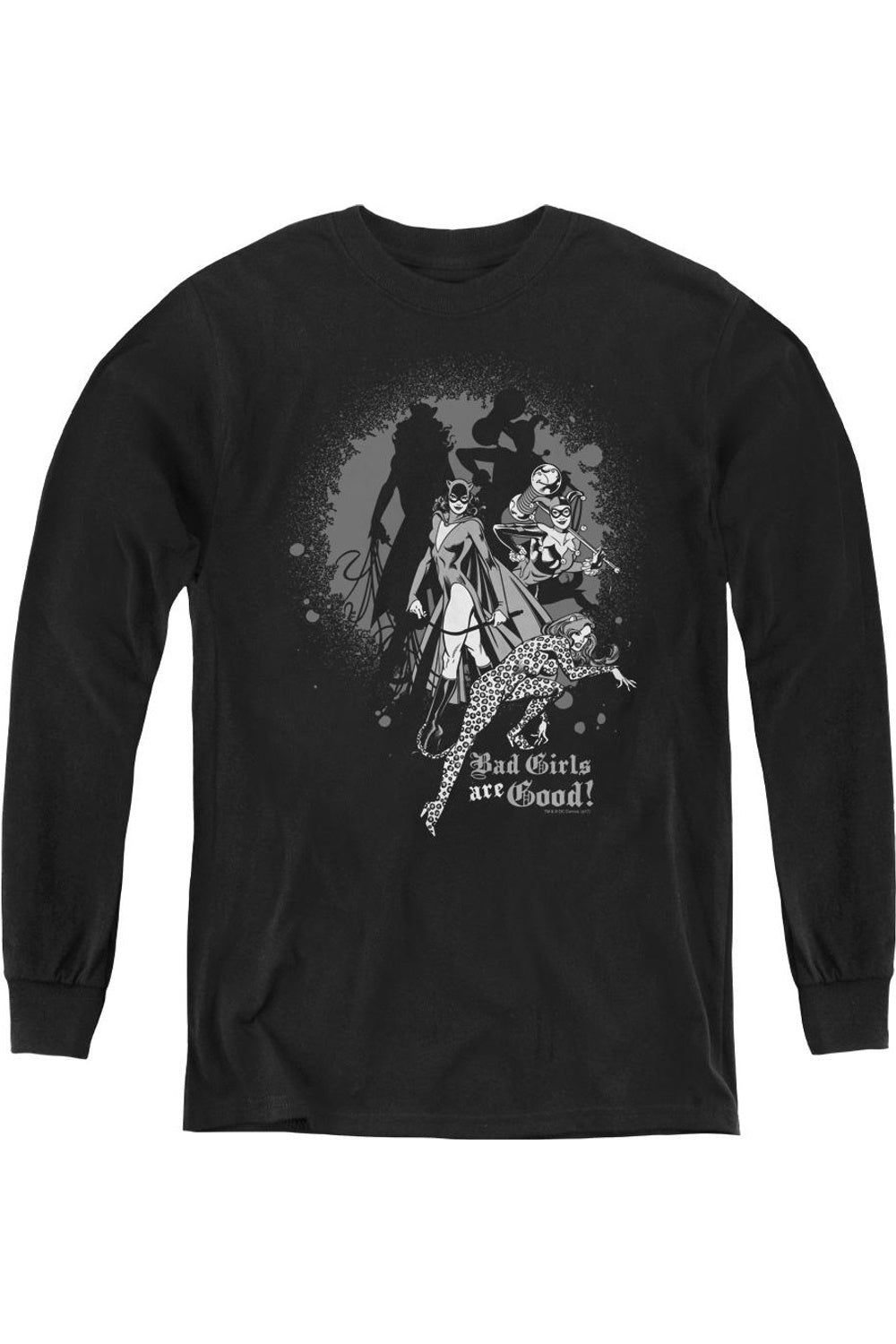 DC Comics Плохие девчонки хороши Молодежная футболка с длинным рукавом Gildan, черный
DC Comics Плохие девчонки хороши Молодежная футболка с длинным рукавом Gildan, черный