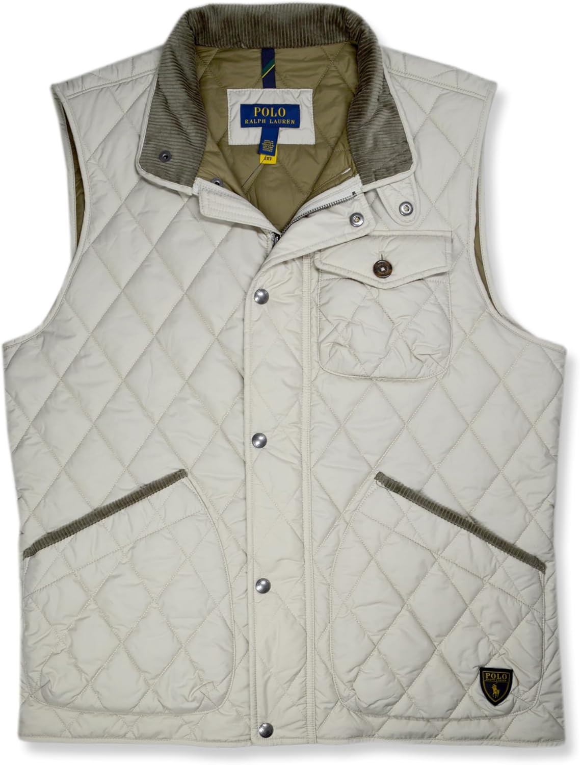 Polo Ralph Lauren мужской жилет на молнии с простежкой и воротником-стойкой, Taupe Grey/Light Brown
Polo Ralph Lauren мужской жилет на молнии с простежкой и воротником-стойкой, Taupe Grey/Light Brown