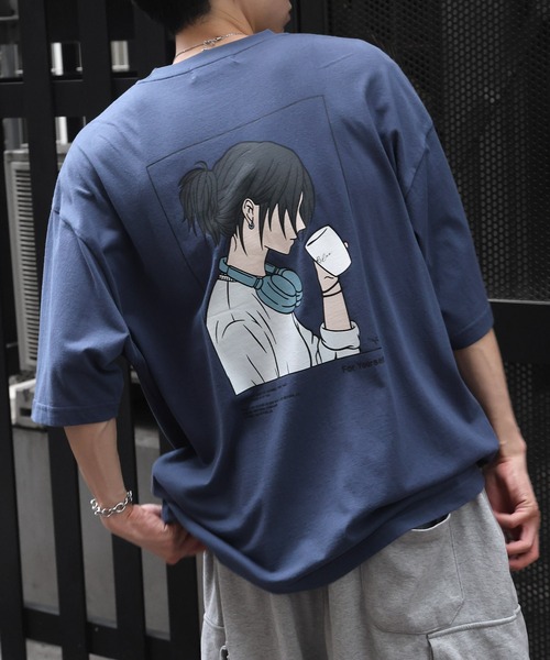 Футболка оверсайз с коротким рукавом, принт на спине, вышивка ILL'S, синий
Футболка оверсайз с коротким рукавом, принт на спине, вышивка ILL'S, синий