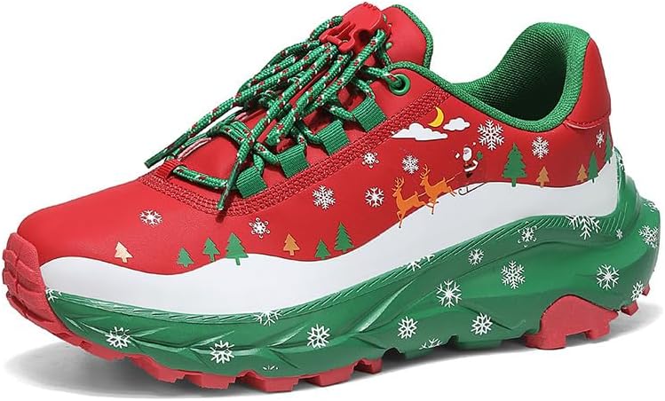 Рождественские кроссовки для женщин и мужчин - праздничные беговые кроссовки с дизайном Санты и снежинок - удобные кроссовки для ходьбы и тренировок Modme, красный
Рождественские кроссовки для женщин и мужчин - праздничные беговые кроссовки с дизайном Санты и снежинок - удобные кроссовки для ходьбы и тренировок Modme, красный