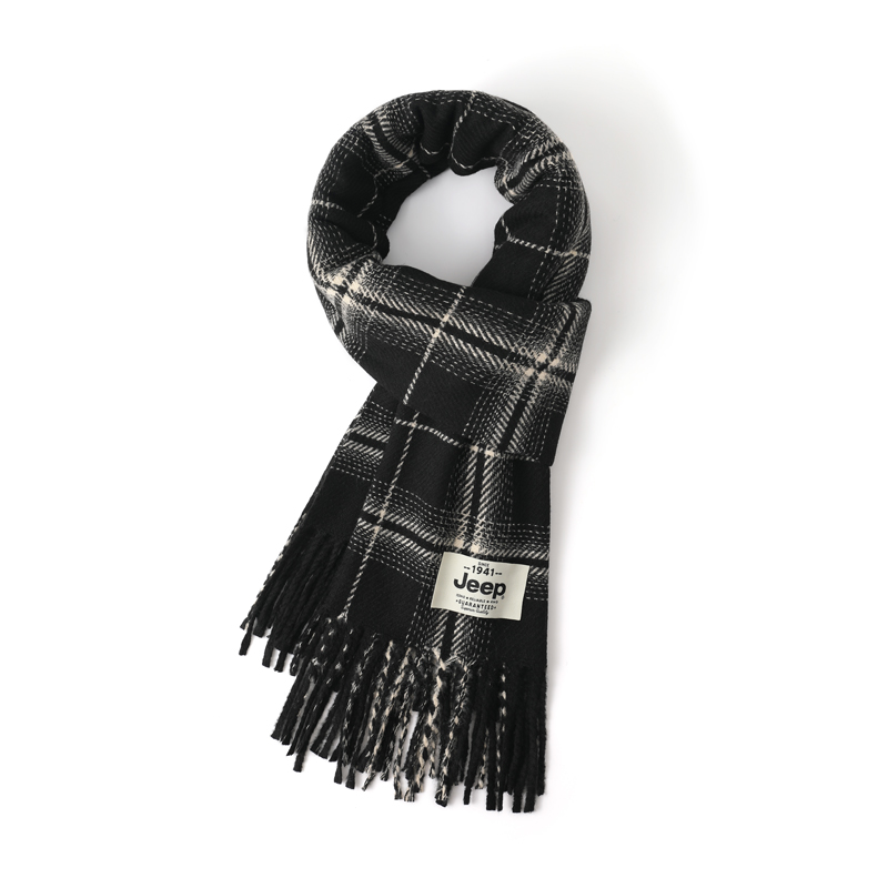 Jeep Искусственный кашемировый вязаный шарф унисекс, Black
Jeep Искусственный кашемировый вязаный шарф унисекс, Black