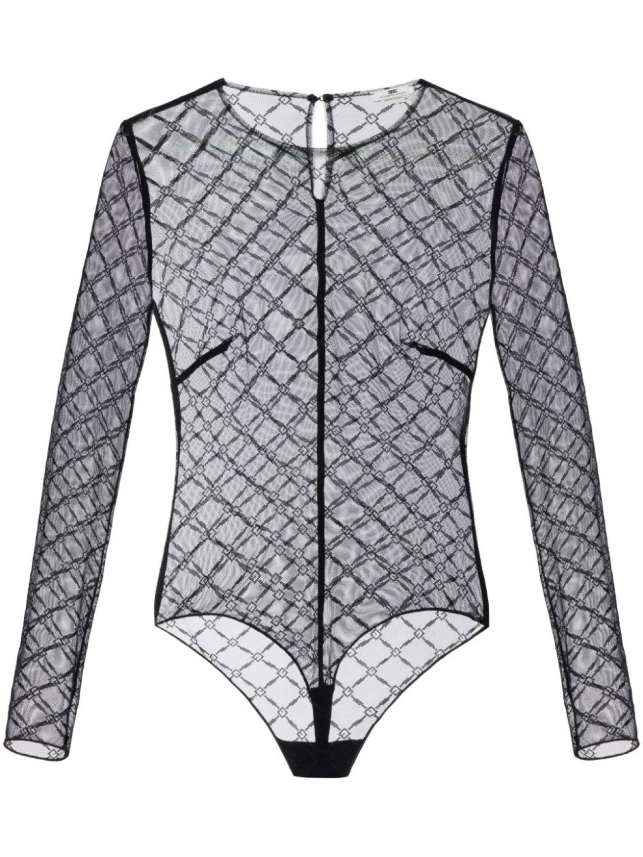 Elisabetta Franchi жаккардовое боди, черный 
Elisabetta Franchi жаккардовое боди, черный