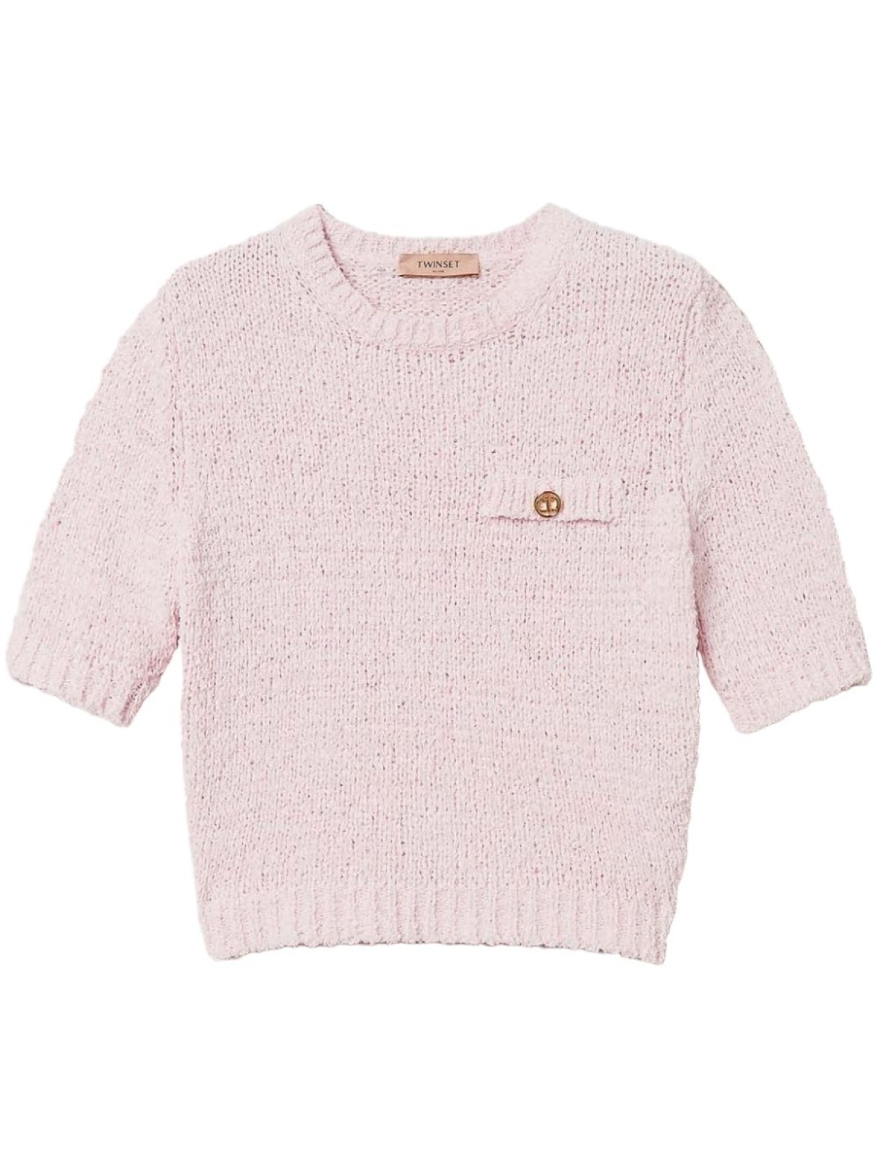 TWINSET укороченный джемпер с пуговицами Oval T, розовый
TWINSET укороченный джемпер с пуговицами Oval T, розовый