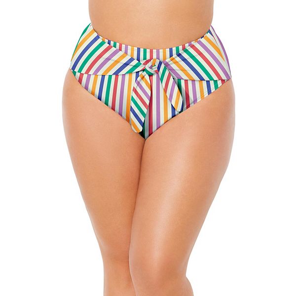 Женские шорты-бикини с завязкой спереди Swimsuits For All, Rio Stripe
Женские шорты-бикини с завязкой спереди Swimsuits For All, Rio Stripe