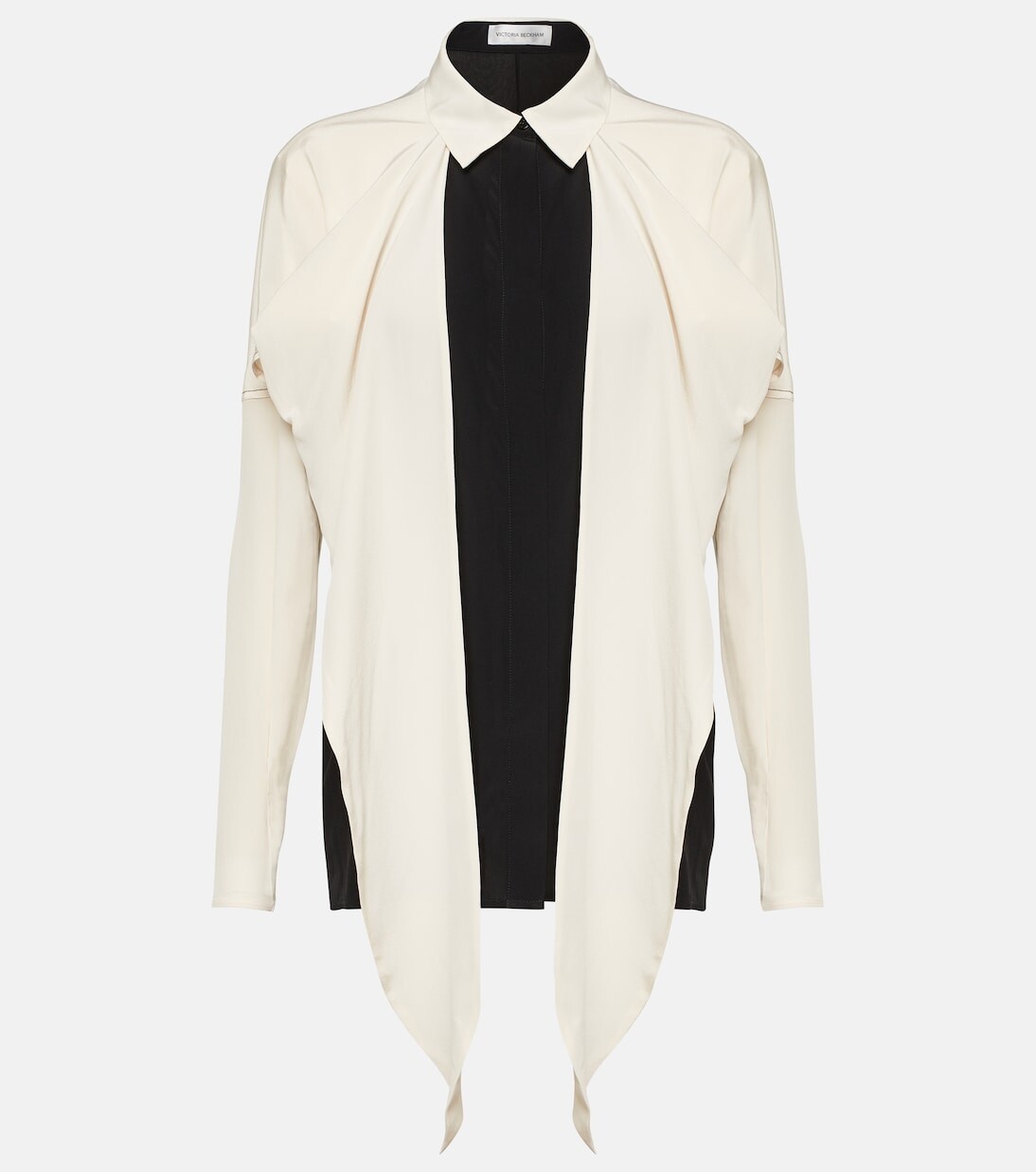 Блузка из шелкового крепдешина с бантом Victoria Beckham, мультиколор
Блузка из шелкового крепдешина с бантом Victoria Beckham, мультиколор