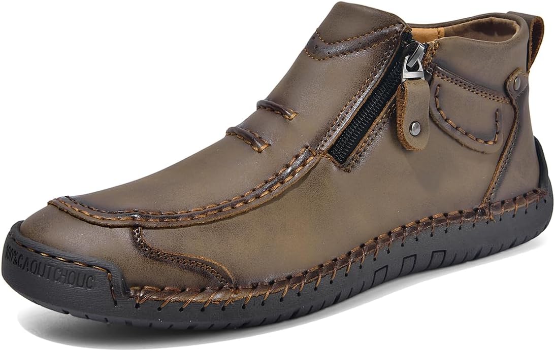 Мужские повседневные босоножки, мужские кожаные ботинки Чукка на щиколотке, мокасины без шнурков, для ходьбы и вождения Tsuukuie, хаки
Мужские повседневные босоножки, мужские кожаные ботинки Чукка на щиколотке, мокасины без шнурков, для ходьбы и вождения Tsuukuie, хаки