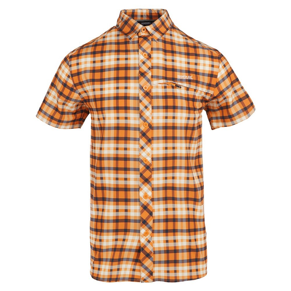 Рубашка с коротким рукавом Regatta Travel Pack Away, оранжевый 
Рубашка с коротким рукавом Regatta Travel Pack Away, оранжевый