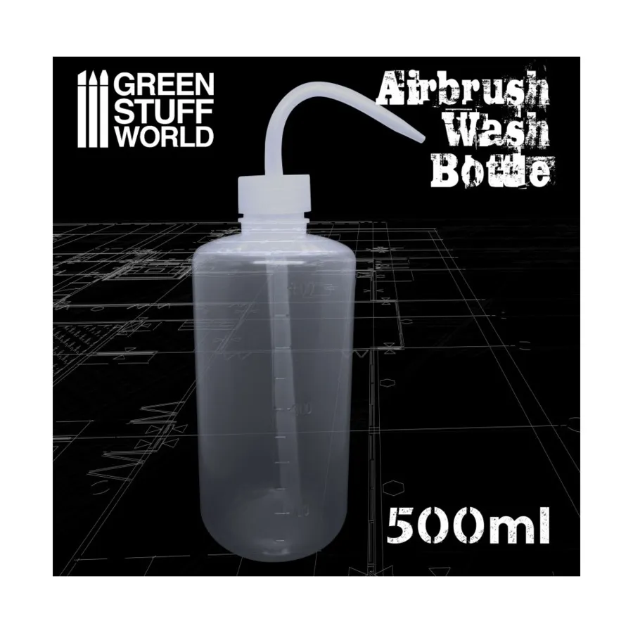 Бутылка для промывки аэрографа - 500 мл, Accessories - Airbrushing (Green Stuff World)
Бутылка для промывки аэрографа - 500 мл, Accessories - Airbrushing (Green Stuff World)