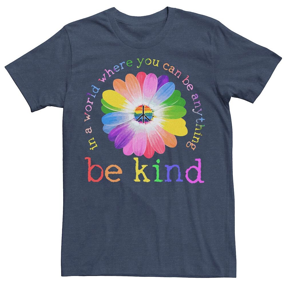 Мужская футболка Pride Be Kind с цветочным рисунком Licensed Character, цвет Navy Heather
Мужская футболка Pride Be Kind с цветочным рисунком Licensed Character, цвет Navy Heather