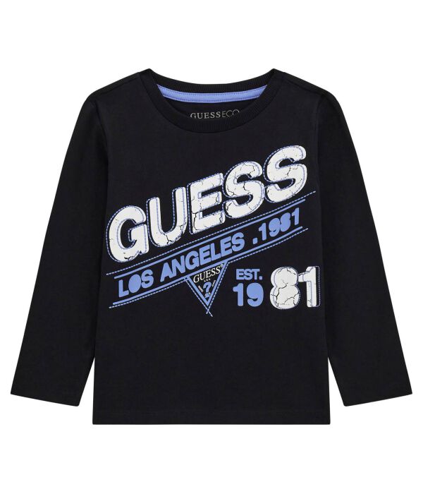 Лонгслив детский Guess с логотипом, черный
Лонгслив детский Guess с логотипом, черный