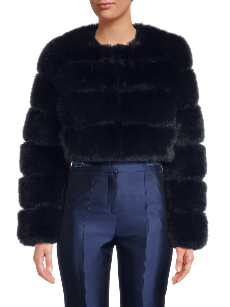 Укороченная куртка из искусственного меха BELLE FARE, темно-синий
Укороченная куртка из искусственного меха BELLE FARE, темно-синий