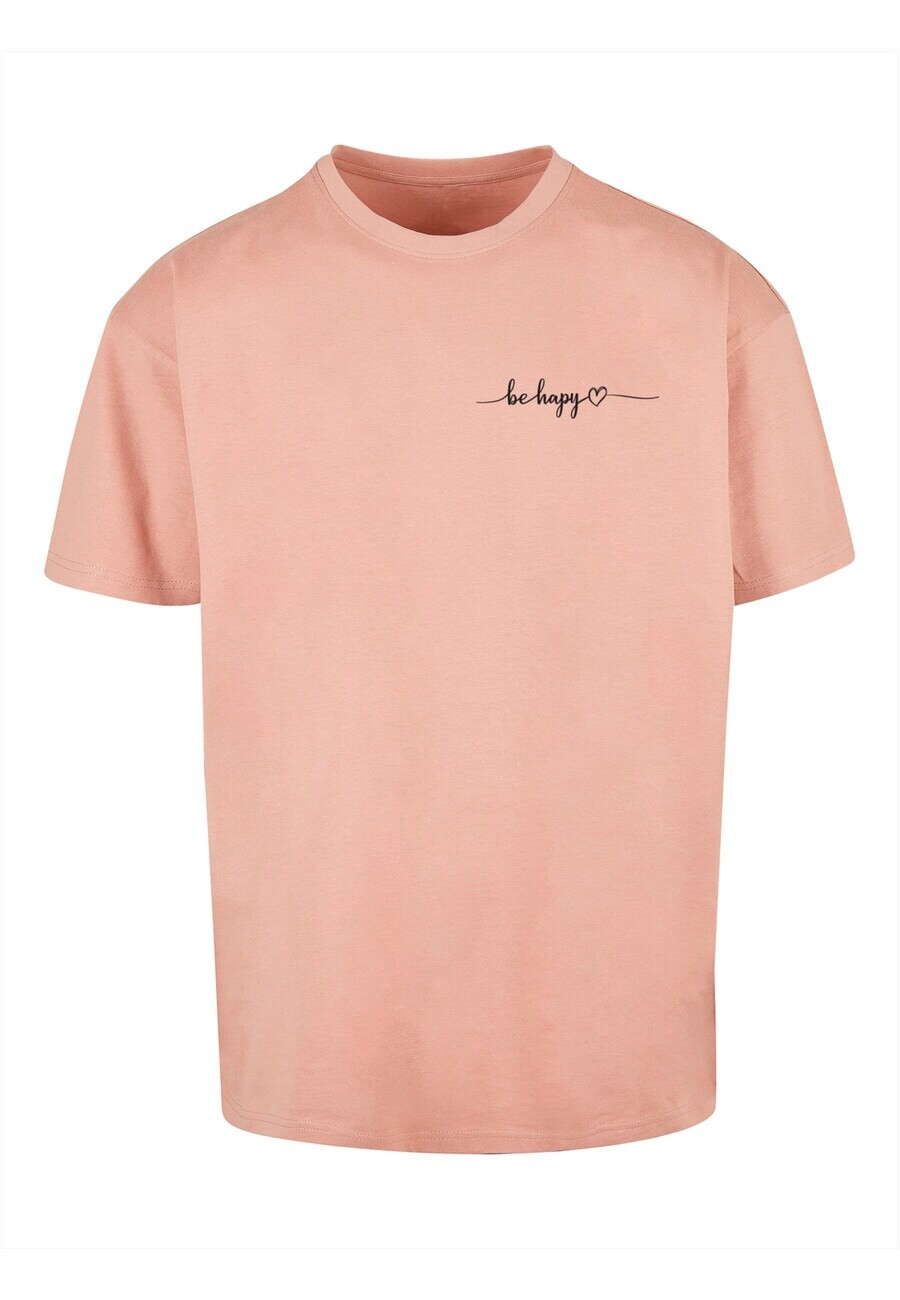 Футболка Merchcode BE HAPPY, темно-розовый 
Футболка Merchcode BE HAPPY, темно-розовый