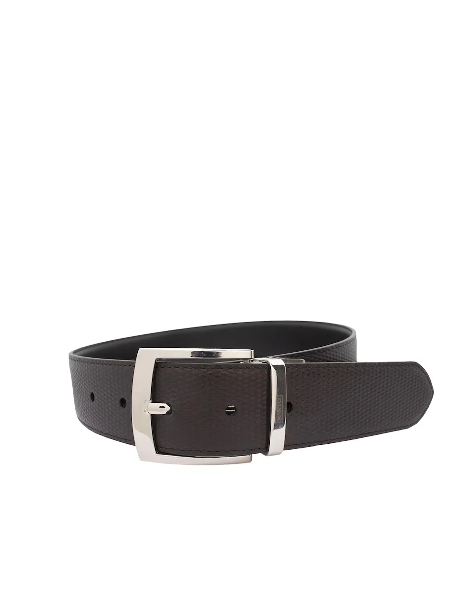 Двусторонний ремень из гладкой кожи Mirto, чёрный
Двусторонний ремень из гладкой кожи Mirto, чёрный