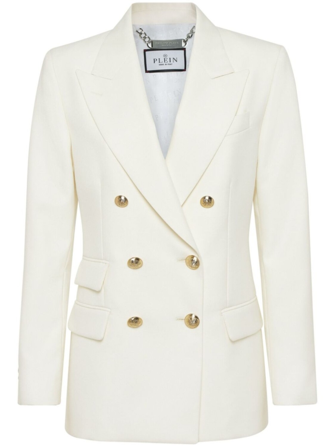 Шерстяной блейзер Philipp Plein Marine-fit, белый
Шерстяной блейзер Philipp Plein Marine-fit, белый