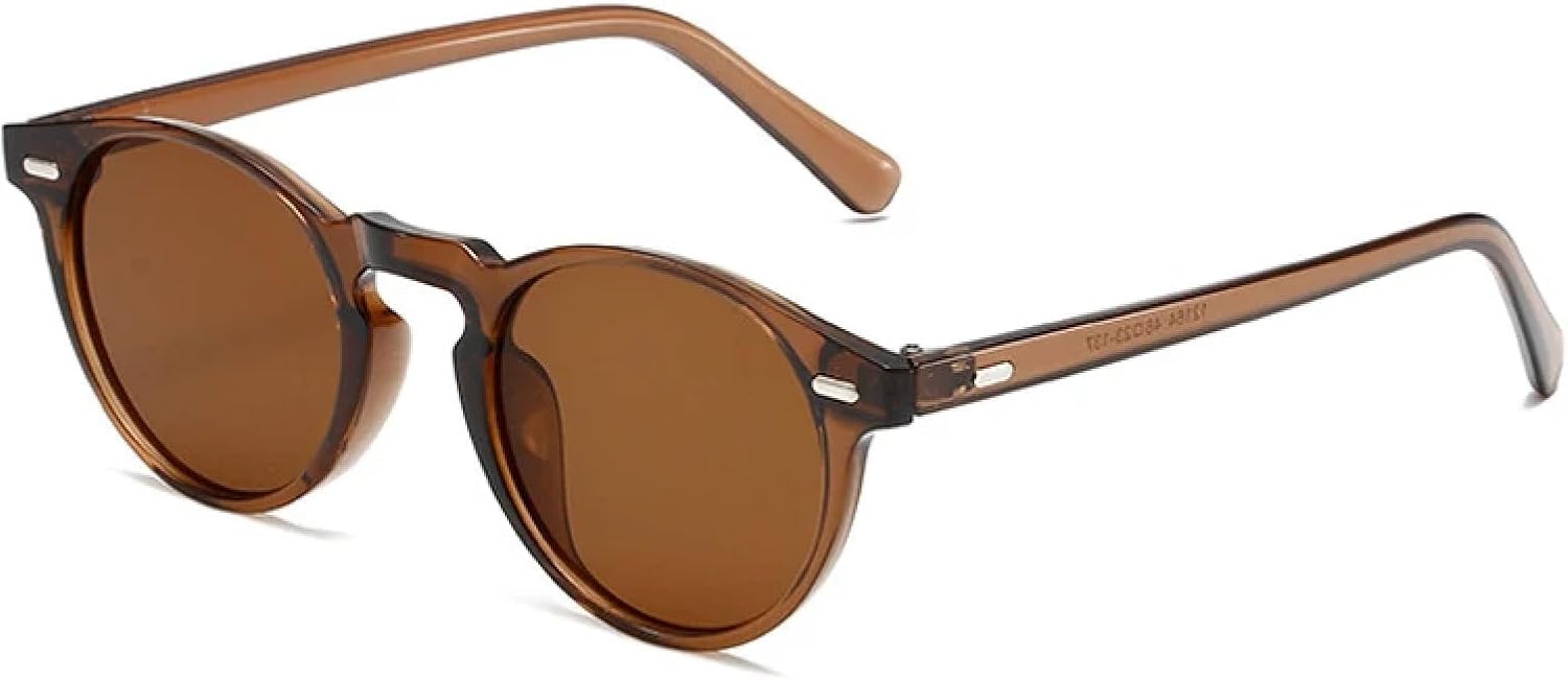 Солнцезащитные очки с защитой от УФ-излучения UV400 для женщин и мужчин | Маленькие круглые очки в стиле панк с прозрачными заклепками и градиентным покрытием | для занятий спортом на открытом воздухе DSVIGF, Brown Tea
Солнцезащитные очки с защитой от УФ-излучения UV400 для женщин и мужчин | Маленькие круглые очки в стиле панк с прозрачными заклепками и градиентным покрытием | для занятий спортом на открытом воздухе DSVIGF, Brown Tea