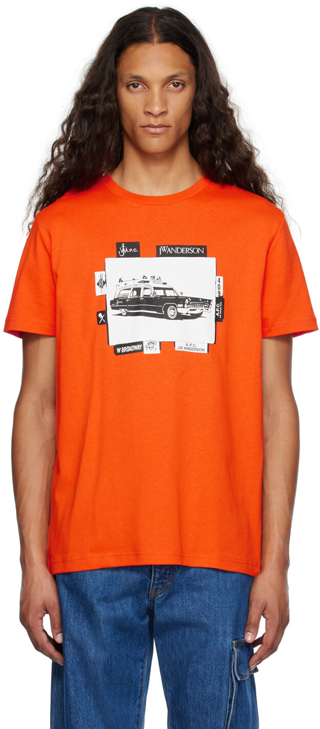 Оранжевая футболка JW Anderson Edition A.P.C., Оранжевый, Оранжевая футболка JW Anderson Edition A.P.C.
Оранжевая футболка JW Anderson Edition A.P.C., Оранжевый, Оранжевая футболка JW Anderson Edition A.P.C.