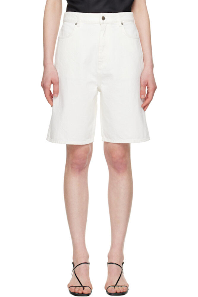 Шорты из денима Isu Off-White Loulou de Saison
Шорты из денима Isu Off-White Loulou de Saison