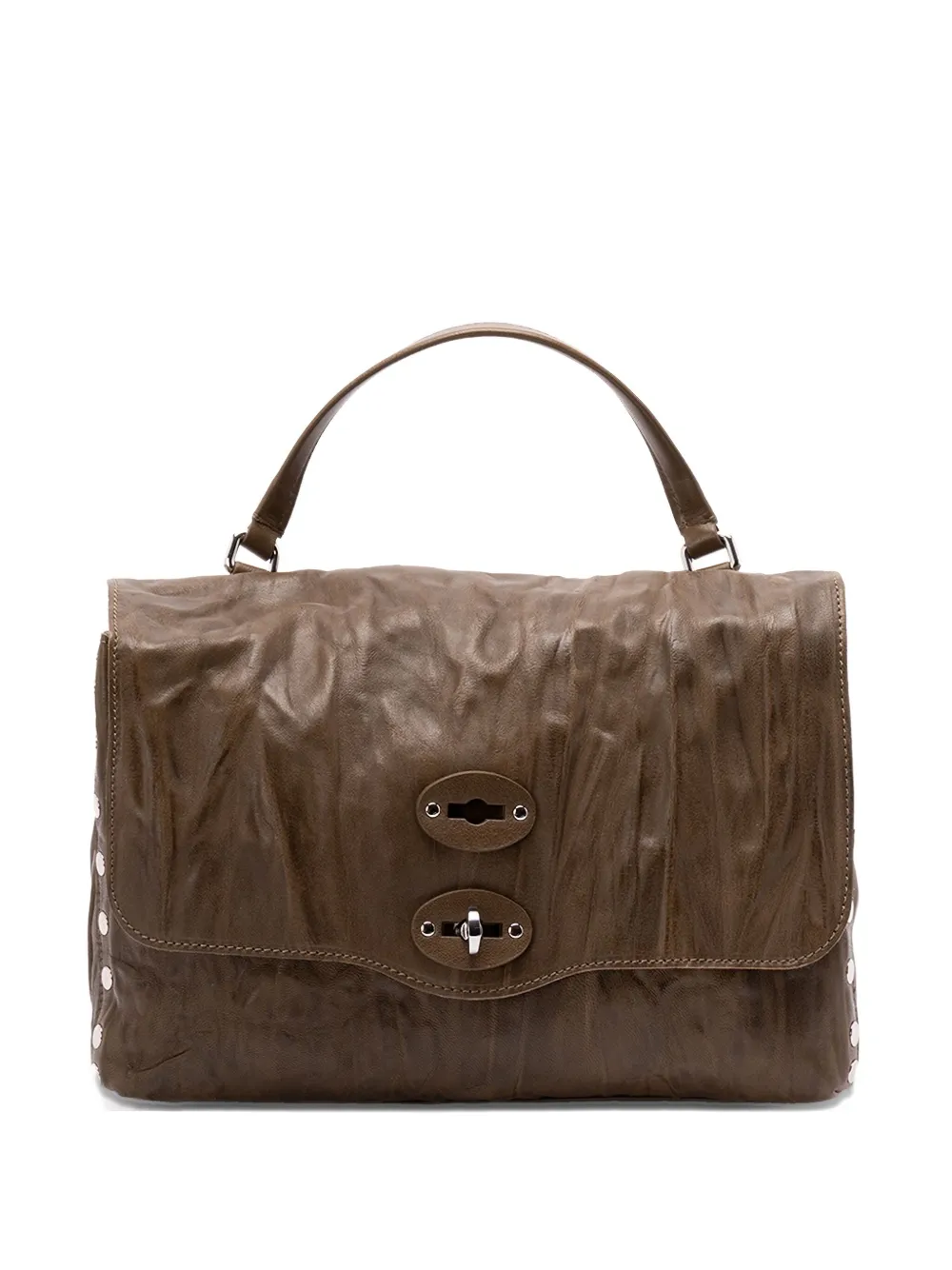 Сумка через плечо из кожи с заклепками Zanellato, коричневый
Сумка через плечо из кожи с заклепками Zanellato, коричневый