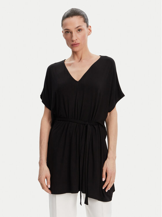 Пляжное платье свободного кроя VA5164 JS360 Liu Jo Beachwear, черный 
Пляжное платье свободного кроя VA5164 JS360 Liu Jo Beachwear, черный