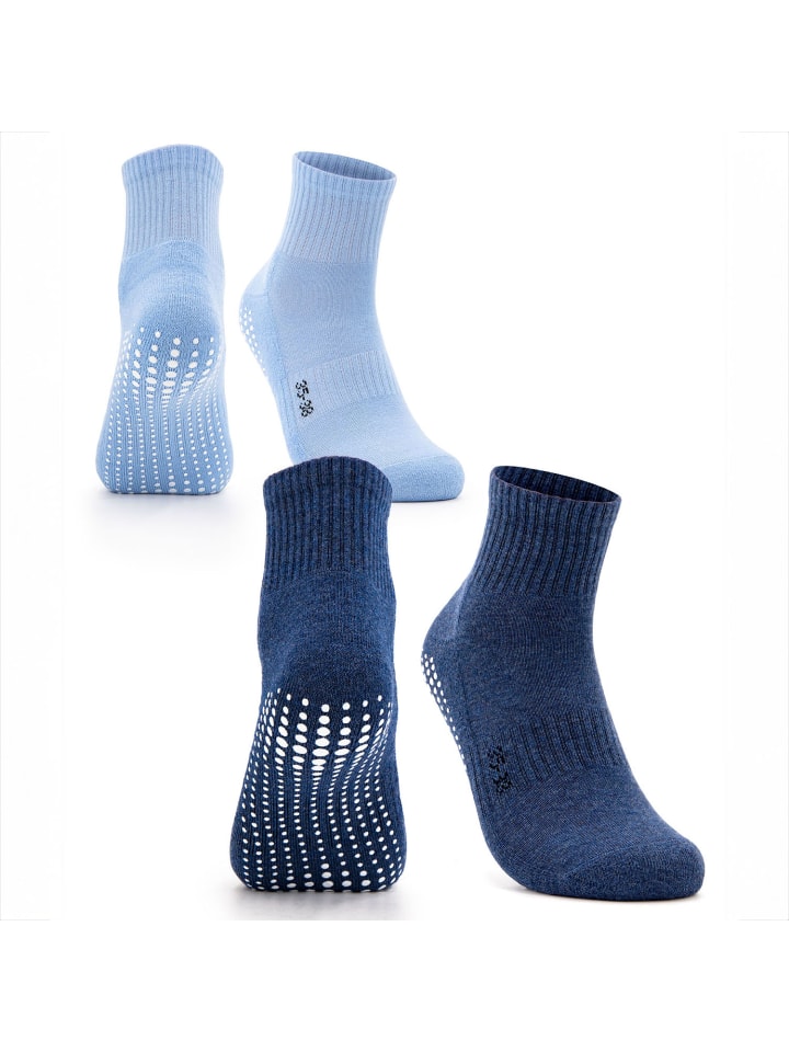 Occulto Набор из двух нескользящих носков Madeleine черного и синего цвета
Occulto Набор из двух нескользящих носков Madeleine черного и синего цвета