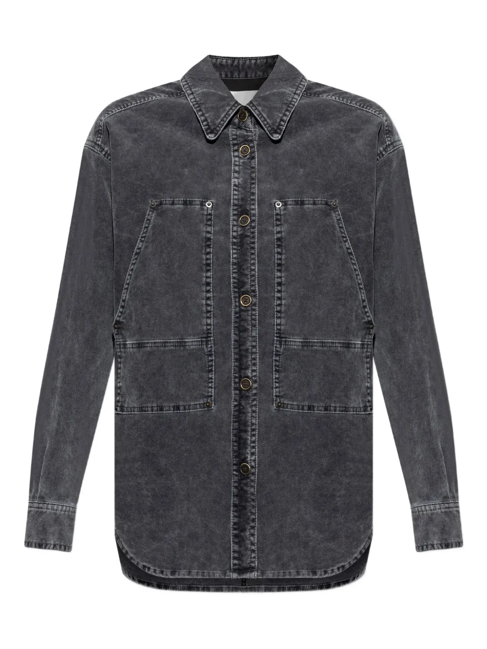 Вельветовая рубашка с накладными карманами Marant Étoile, серый
Вельветовая рубашка с накладными карманами Marant Étoile, серый