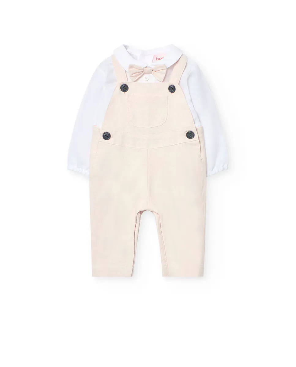 Комплект рубашки для мальчика с галстуком-бабочкой и длинным комбинезоном Boboli, бежевый
Комплект рубашки для мальчика с галстуком-бабочкой и длинным комбинезоном Boboli, бежевый