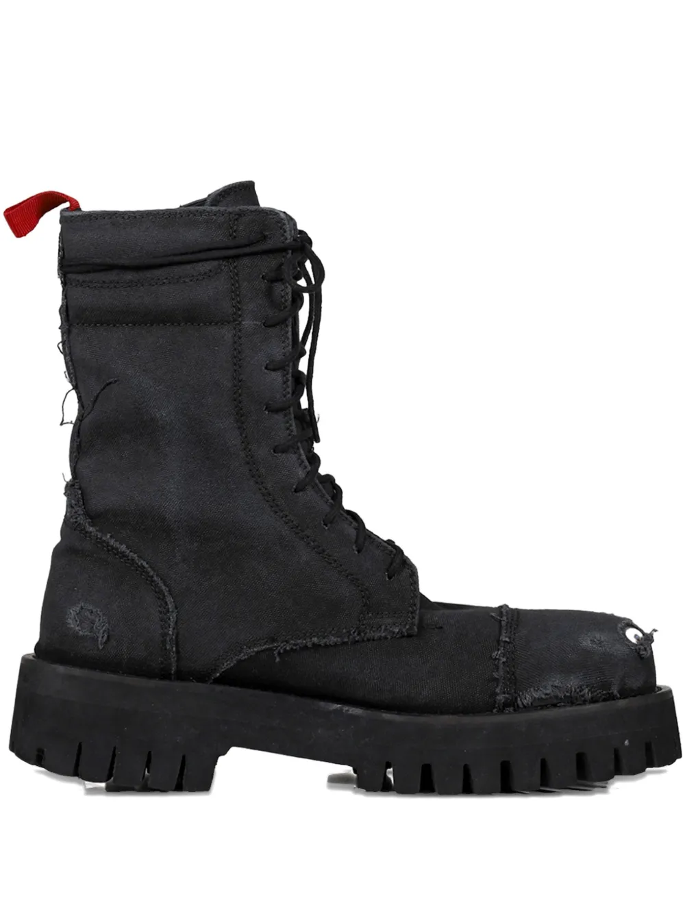 Ботинки с эффектом потертости 424, черный 
Ботинки с эффектом потертости 424, черный