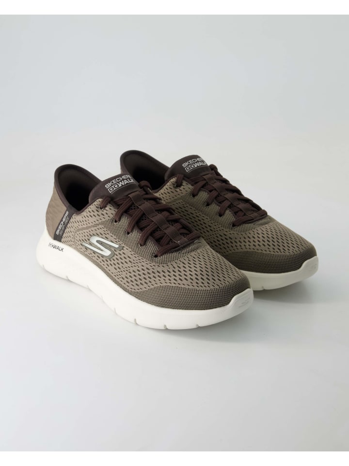 Кроссовки на шнуровке Skechers, коричневый
Кроссовки на шнуровке Skechers, коричневый