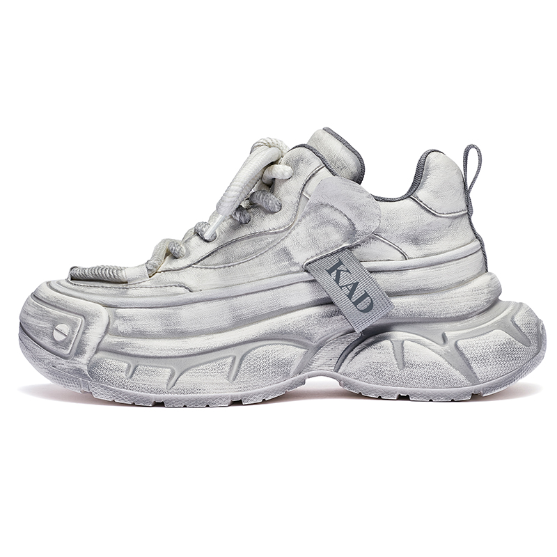 Противоскользящие, износостойкие, дышащие, увеличивающие рост, низкие, массивные кроссовки для мужчин KAD, Light Gray 
Противоскользящие, износостойкие, дышащие, увеличивающие рост, низкие, массивные кроссовки для мужчин KAD, Light Gray