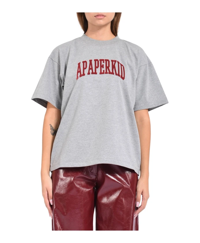 Хлопковая футболка с логотипом A Paper Kid, серый
Хлопковая футболка с логотипом A Paper Kid, серый
