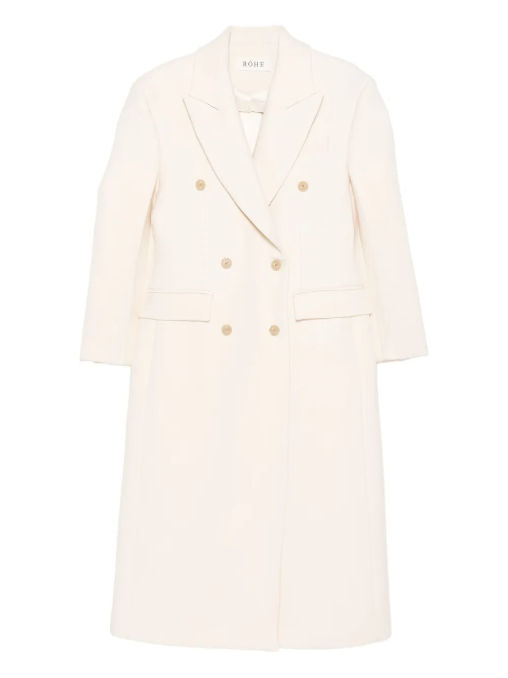 Двубортное пальто Róhe, белый
Двубортное пальто Róhe, белый