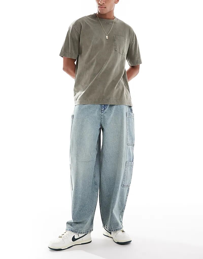 Джинсы свободного кроя ASOS DESIGN свободного кроя, выбеленные, с тонированным эффектом и карманами-карго
Джинсы свободного кроя ASOS DESIGN свободного кроя, выбеленные, с тонированным эффектом и карманами-карго