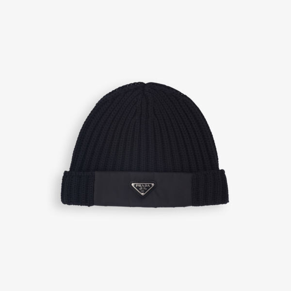 Шапка из шерсти с логотипом Re-Nylon Prada, черный
Шапка из шерсти с логотипом Re-Nylon Prada, черный