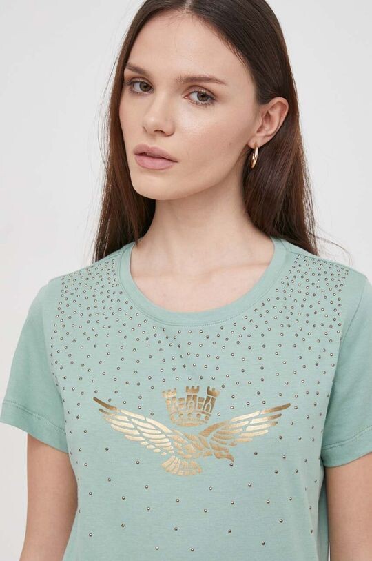 Хлопковая футболка Aeronautica Militare, зеленый
Хлопковая футболка Aeronautica Militare, зеленый