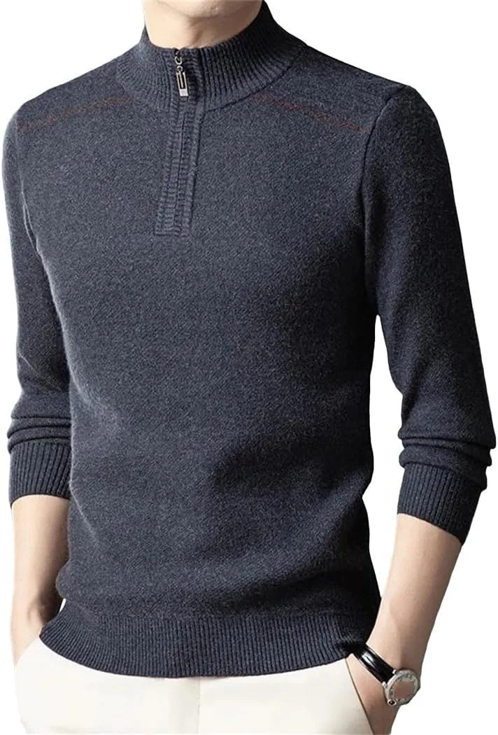 Мужской полуводолаз на молнии — утепленный пуловер из шерсти
Мужской полуводолаз на молнии — утепленный пуловер из шерсти